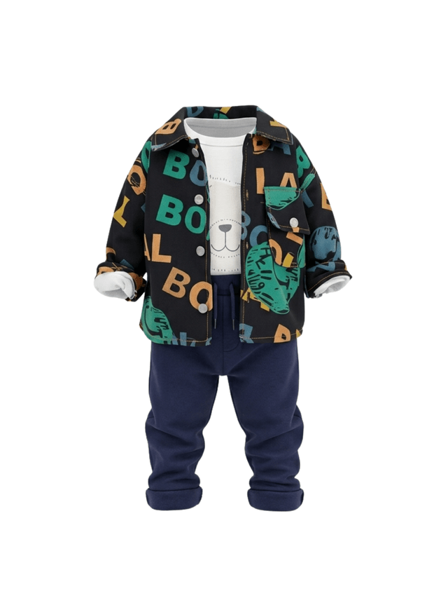 Set Boys Tri Blend Suit
