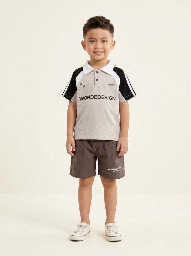 Set Boys Wonder Design Casual Suit โ tampilan lain
