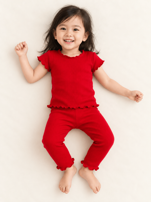 Setelan Simple Knitted Plain โ tampilan lain