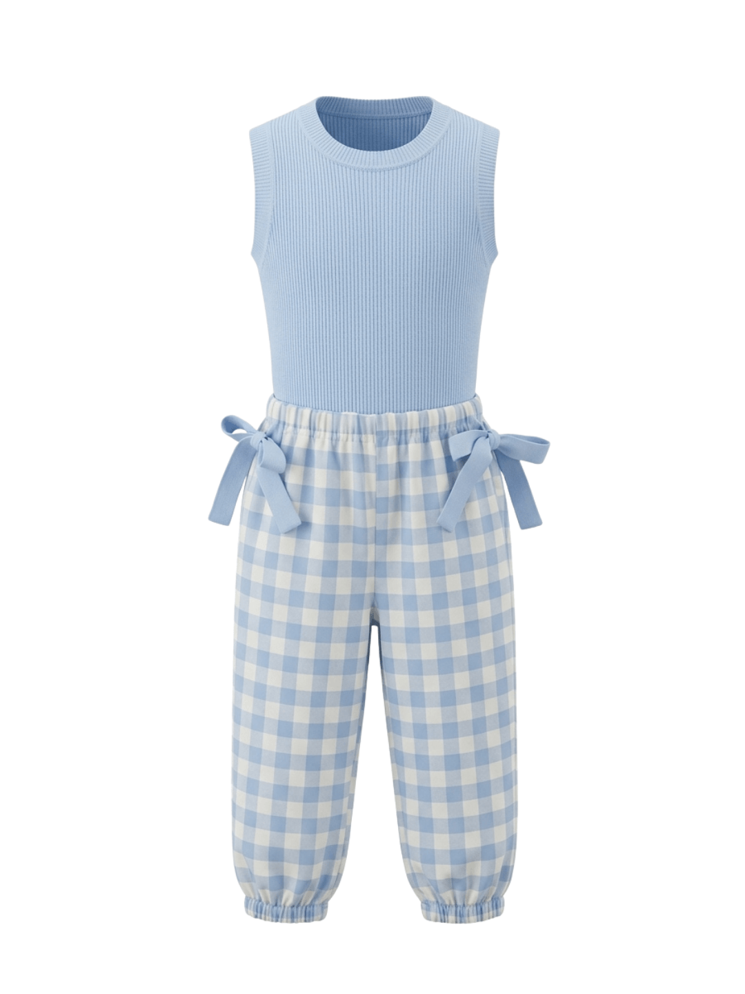 Set Girl Baby Ribbon Sky