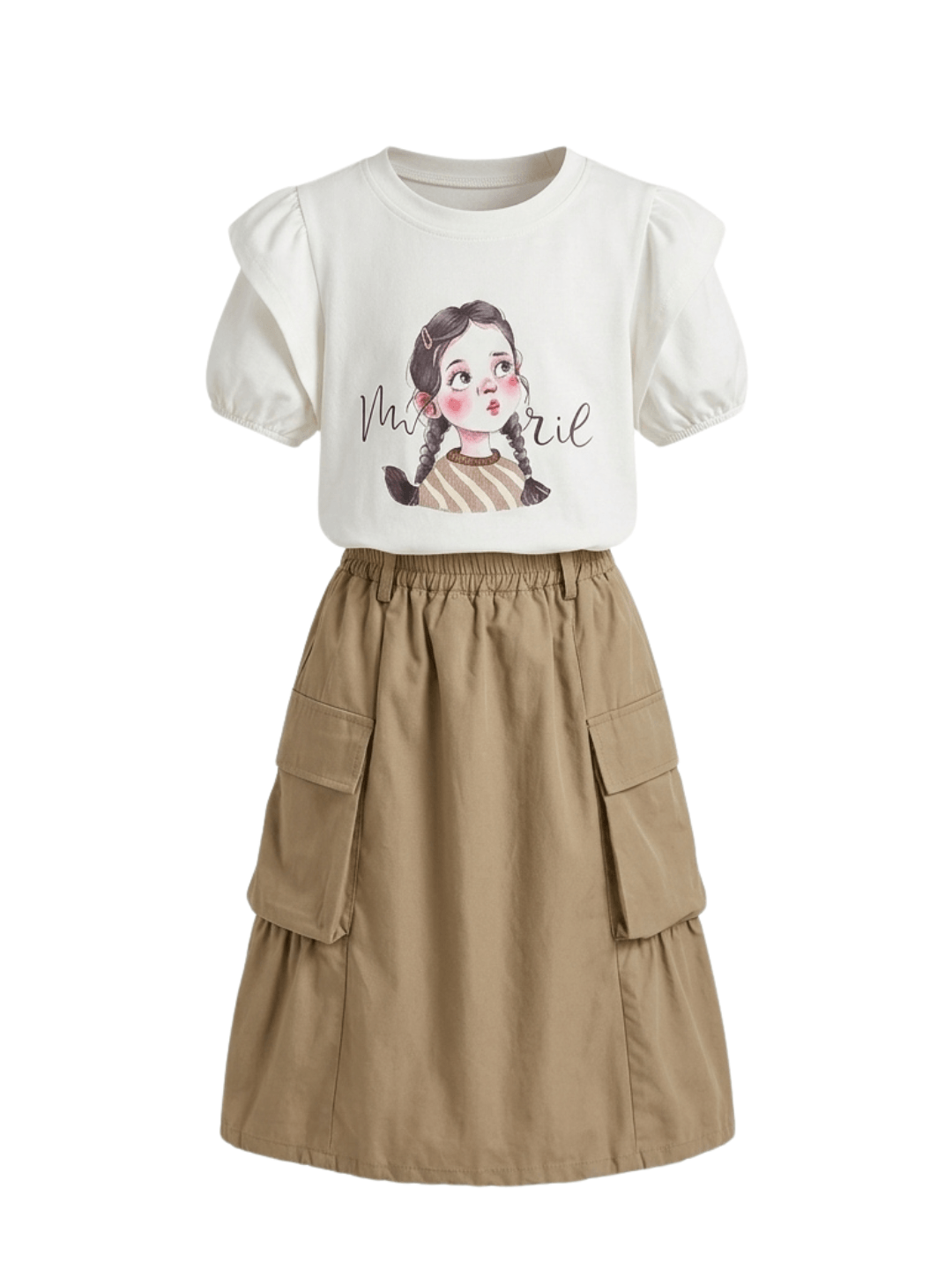 Set Girl Bubble Bloom Skirt