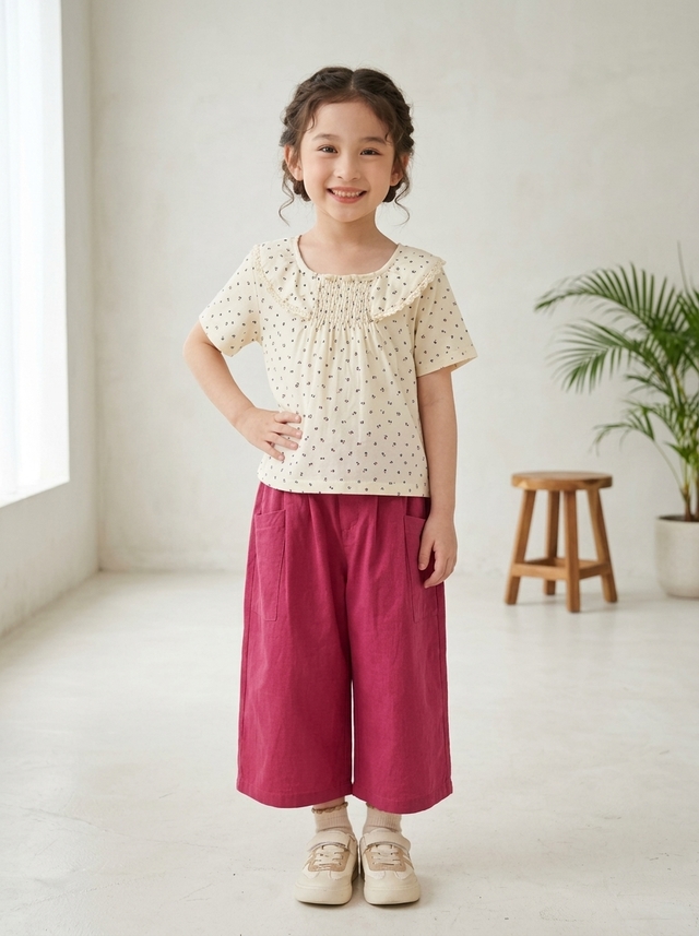 Set Girl Dainty Fuchsia Flow โ tampilan lain