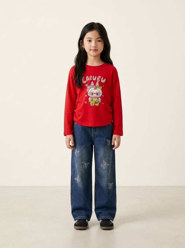 Set Girl Denim Star Butterfly โ tampilan lain