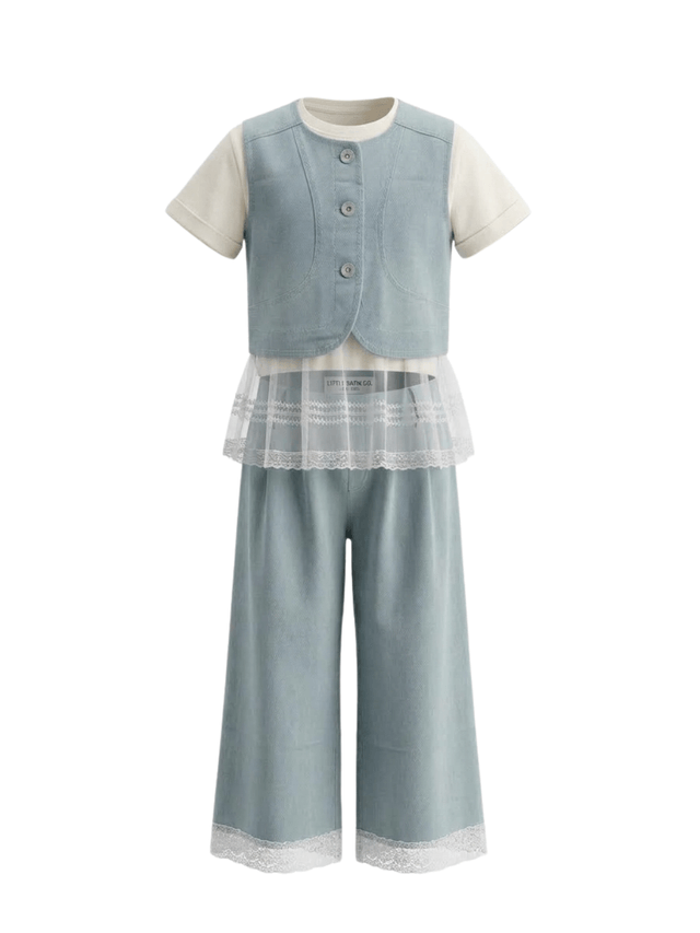 Set Girl Ellie Retro Frills