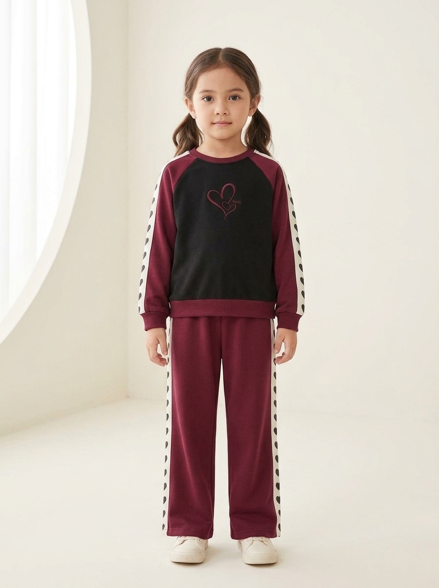 Set Girl Lovely Maroon Trendy - Foto 1