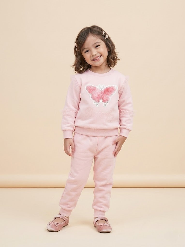 Set Girl Mariposa Patch Blush - Foto 1