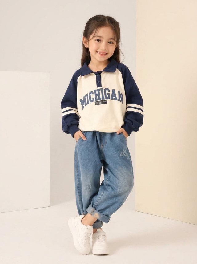 Set Girl Michigan Base Denim โ tampilan lain