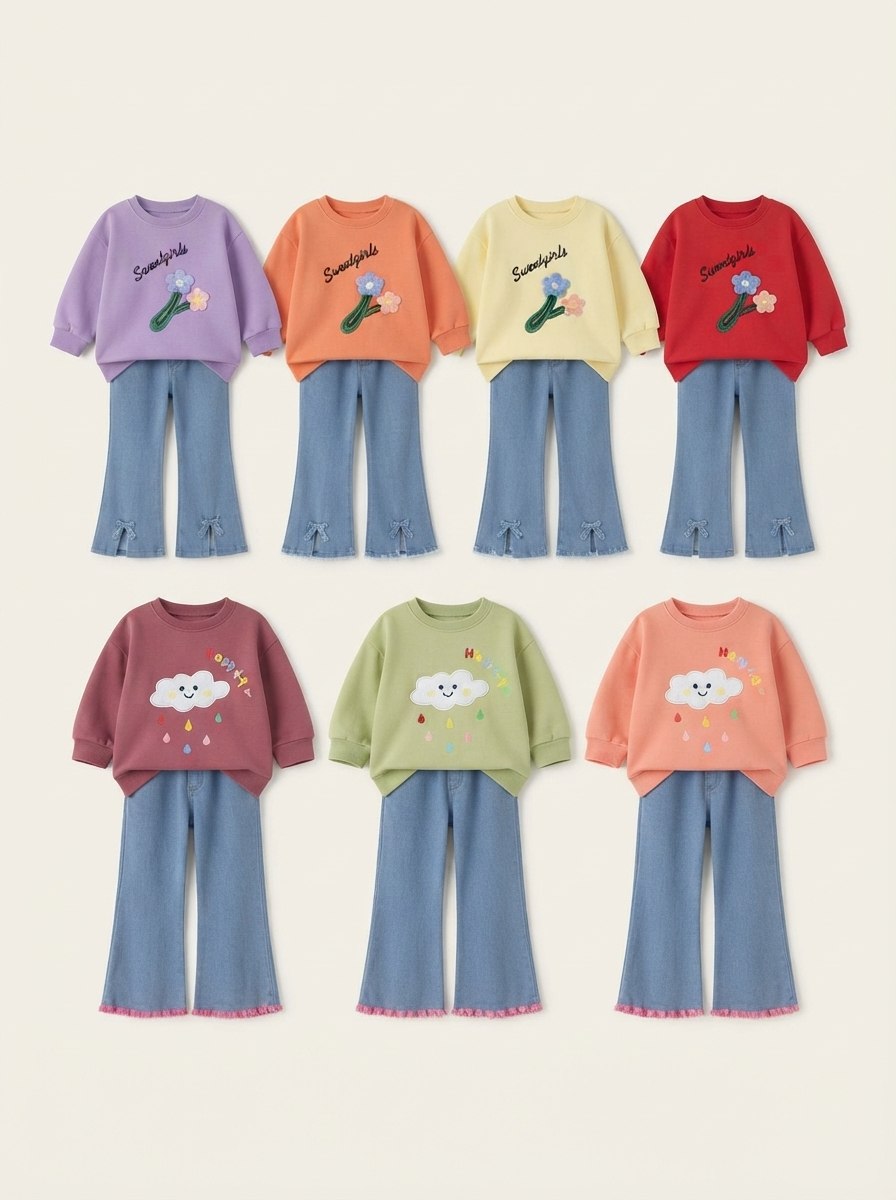SET GIRLS FAIRY RUFFLE