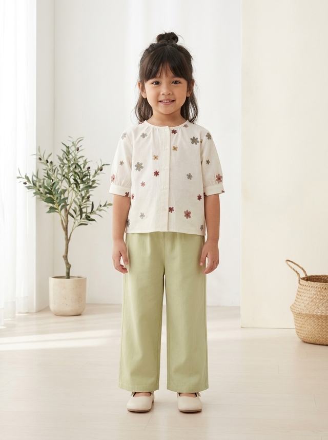 Set Girls Floral Cute Lovely โ tampilan lain