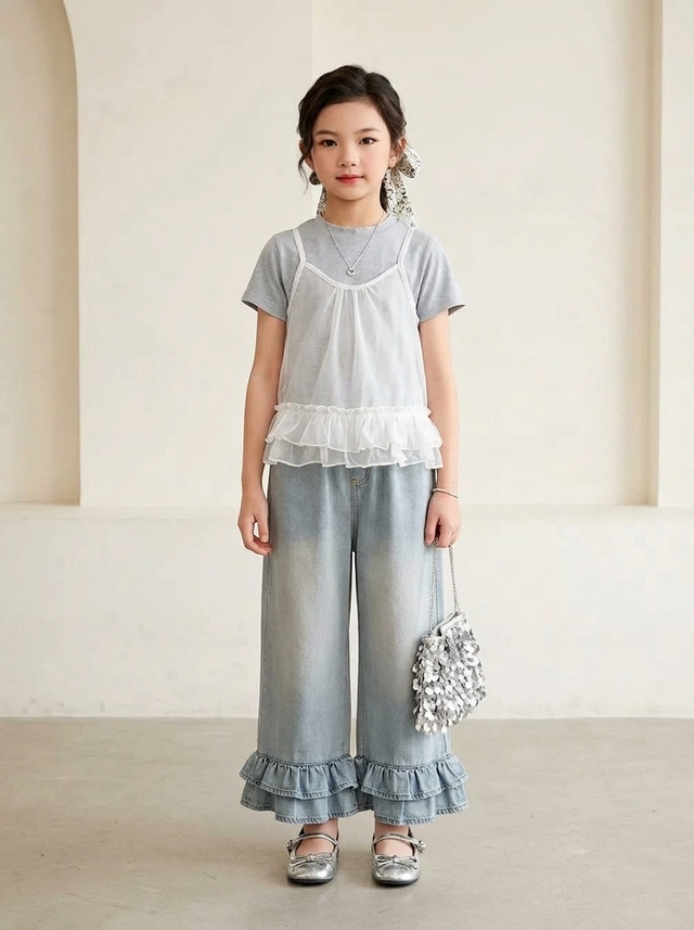 Set Girls Lace Pearl Twirl โ tampilan lain