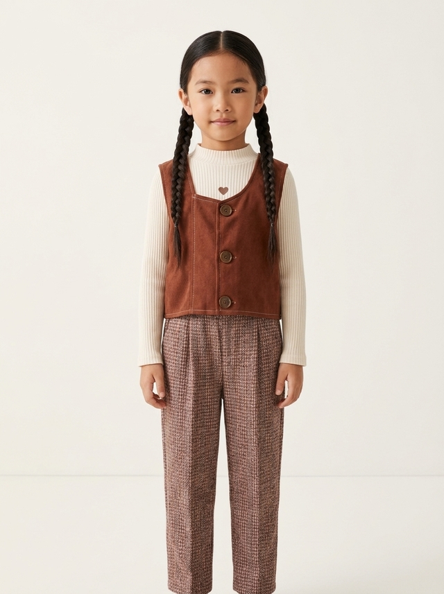 Set Girl Sleeve Tartan Touch โ tampilan lain