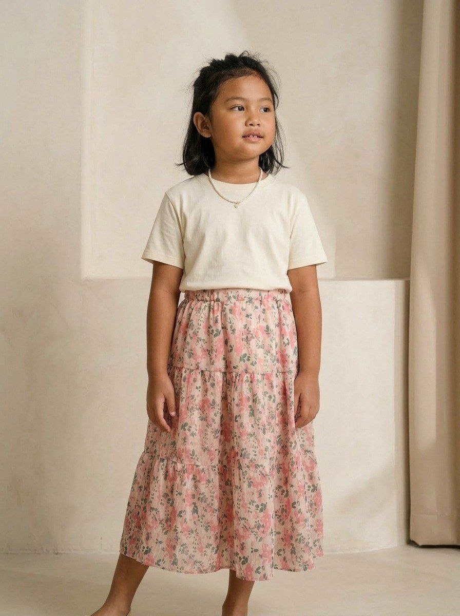 Skirt Girl Long Sparkle Daisy - Foto 2