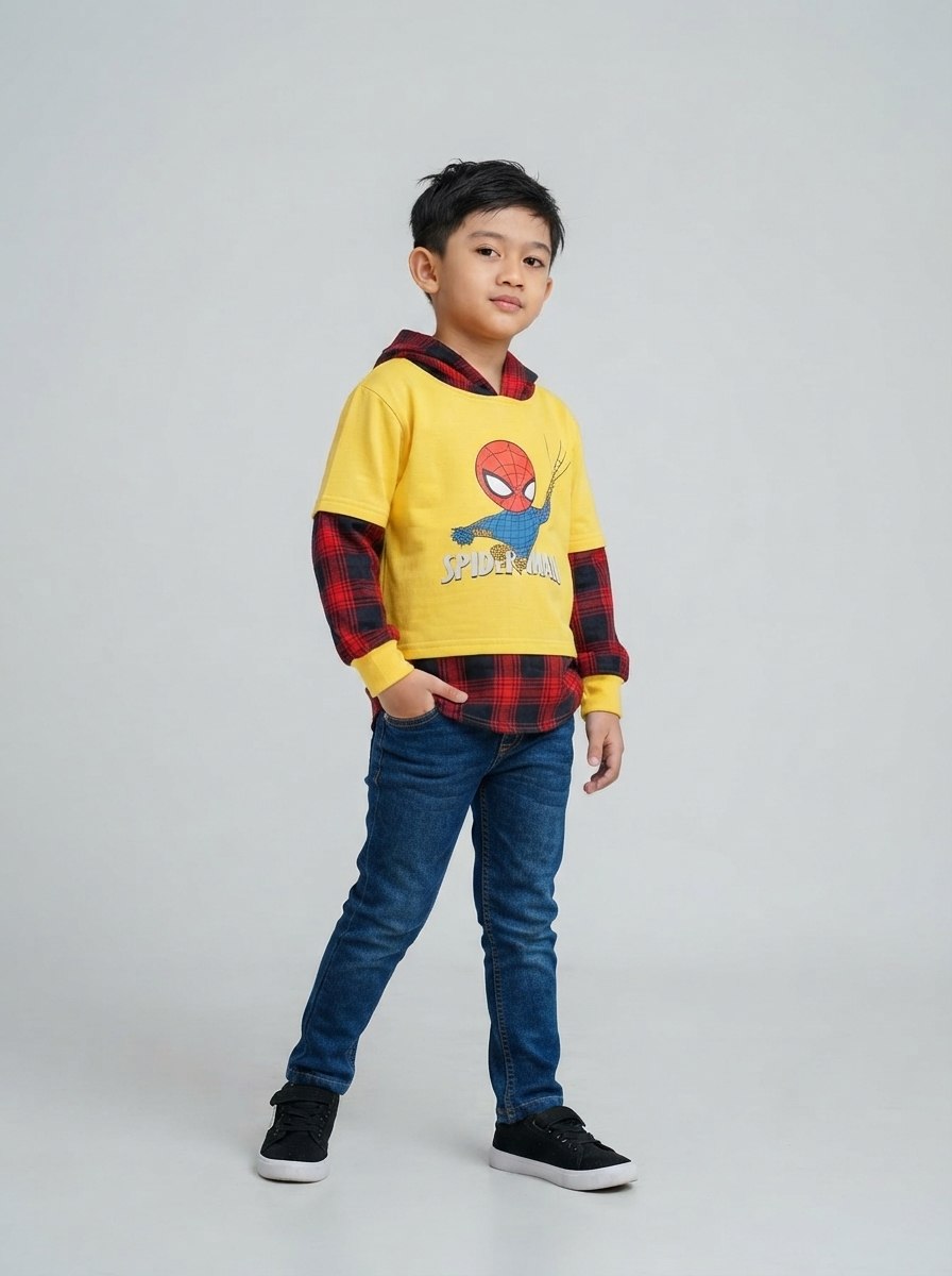 TOPS HOODIE BOYS DREAMY PLEAT