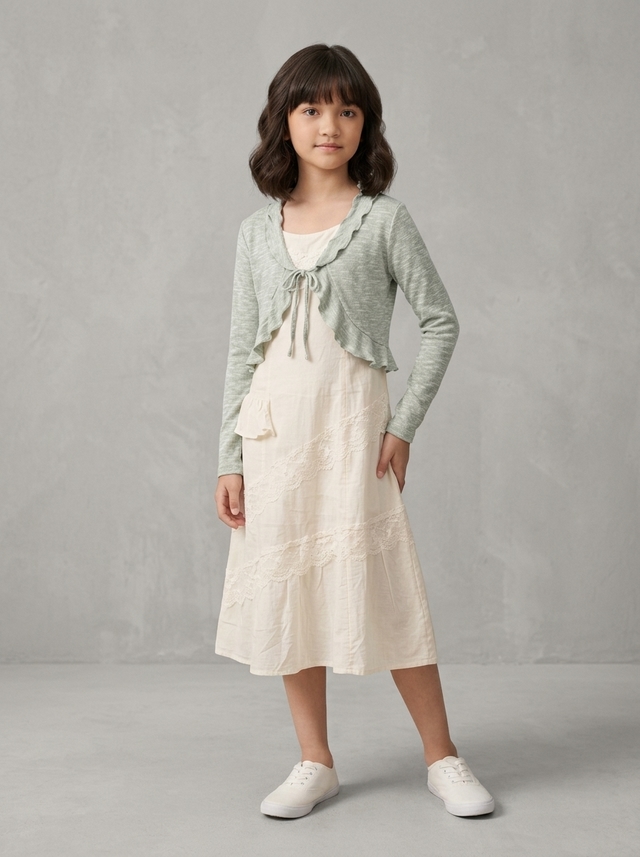 Dress Girls Ethereal Ivory โ tampilan lain