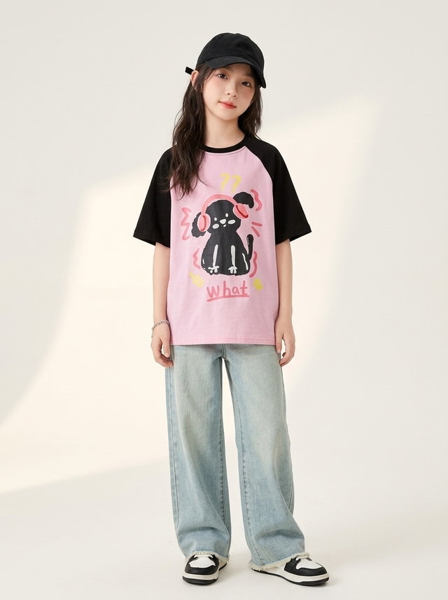 Set Girls Puppy What Tee โ tampilan lain