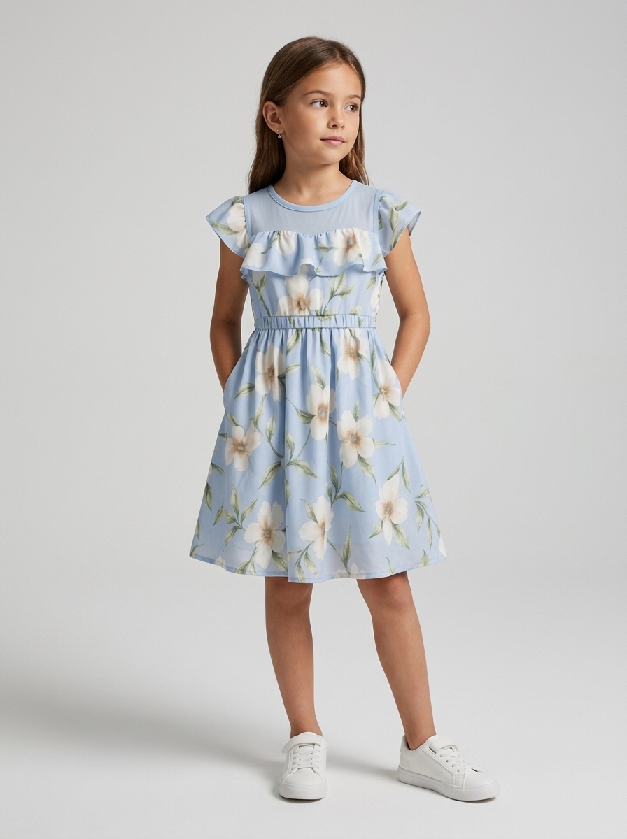 Dress Girl Blues Tiny Flow