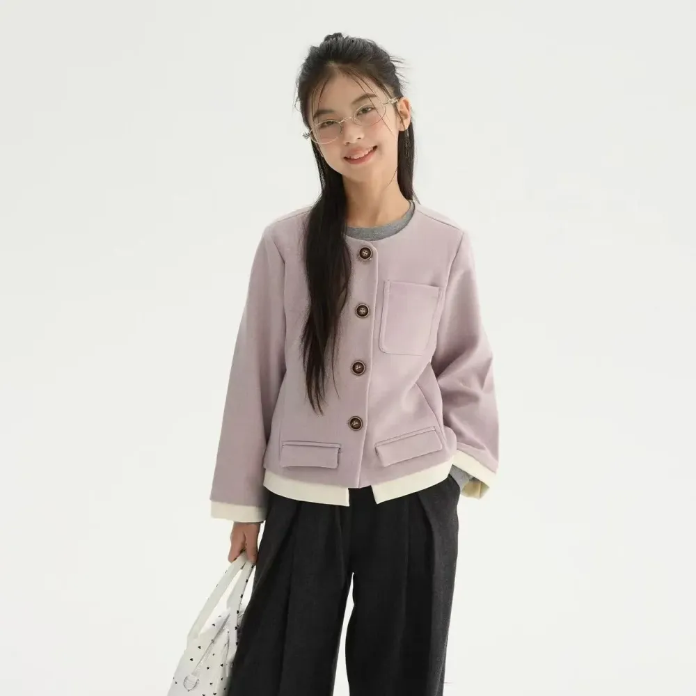 Tops Girl Whimsical Violet Knit โ tampilan lain